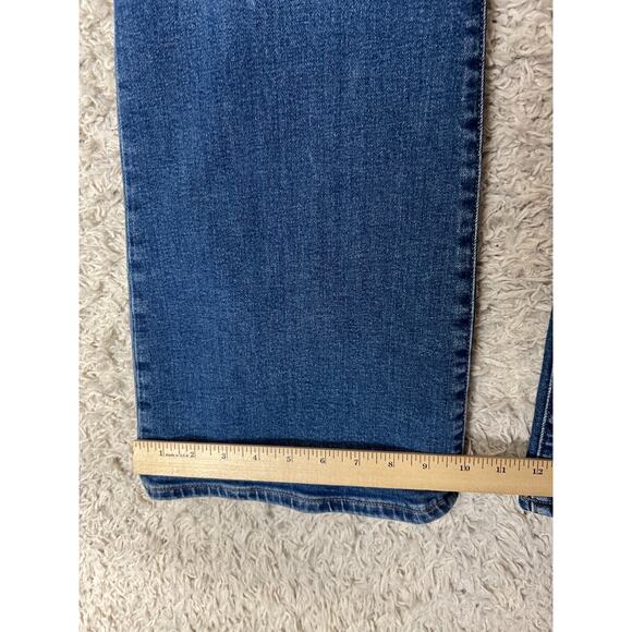 Gap 50th High Rise Flare Jeans Womens 31 S Retro Pockets Medium Wash Stretch - Picture 2 of 14
